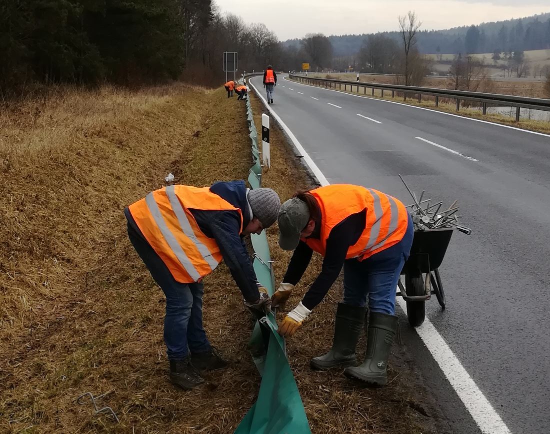 2018 03 10 BN Aufbau Krtenzaun Jesserndorf Gemnd (8a)